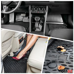 Alfa Romeo Giulia 3D Floor-Trunk Mats - Omac - Black - '15-'25